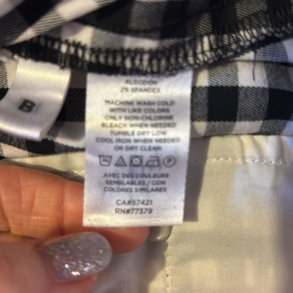 Ann Taylor gingham cottagecore preppy cropped dress pants. - Picture 9 of 12